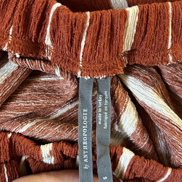 Anthropologie Elodie Terracotta Off the Shoulder Top - Picture 6 of 7